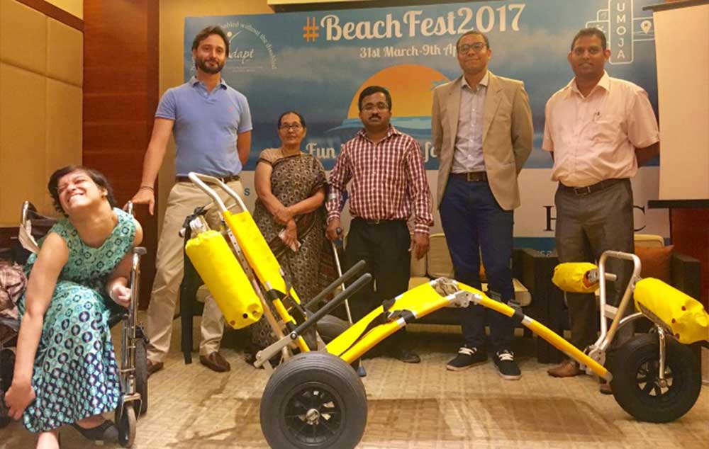 Umoja Beachfest is a initiative to provide wheelchair users an opportunity to enjoy a completely accessible experience on the beautiful beaches of Goa